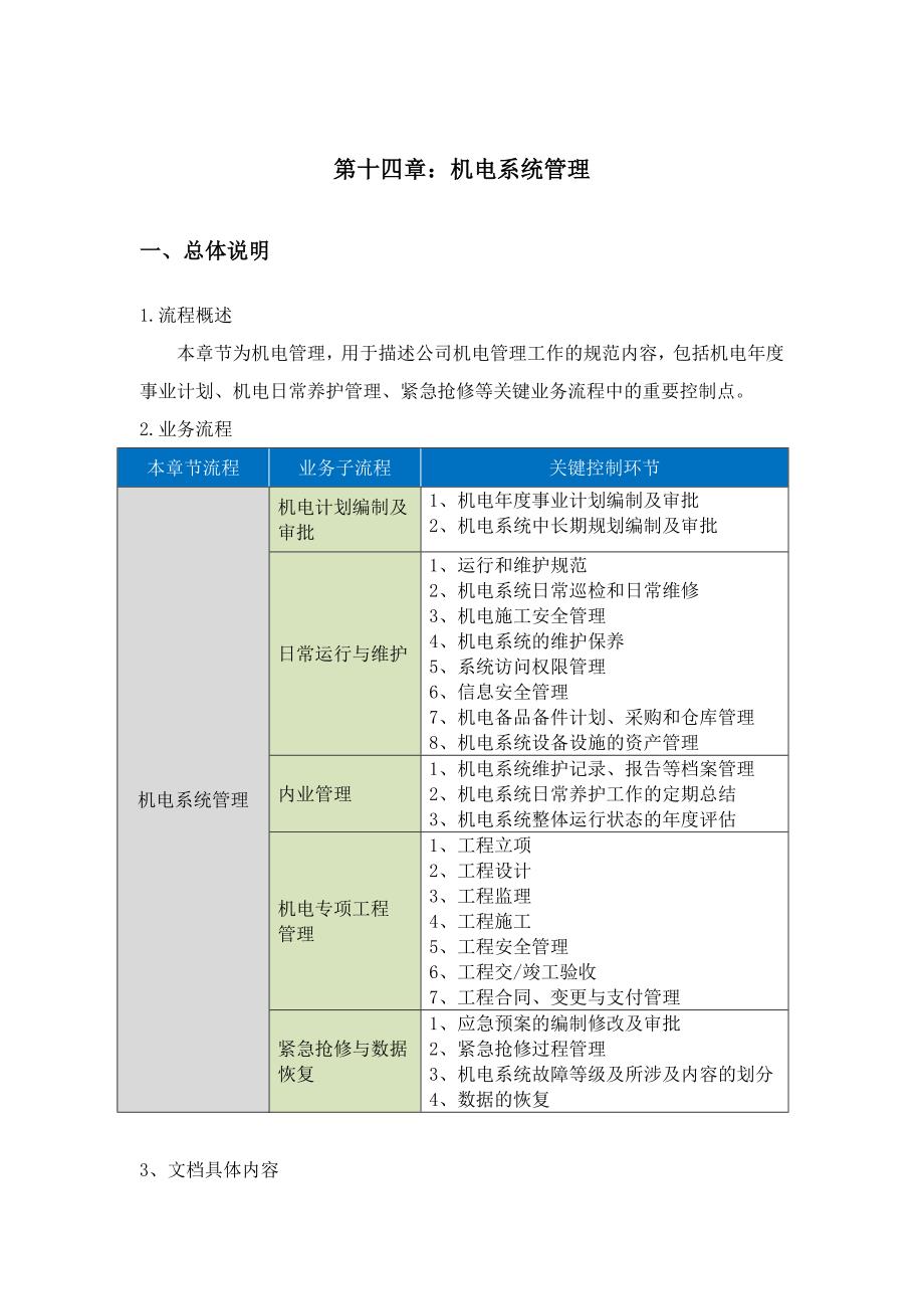 机电系统管理文档_第1页