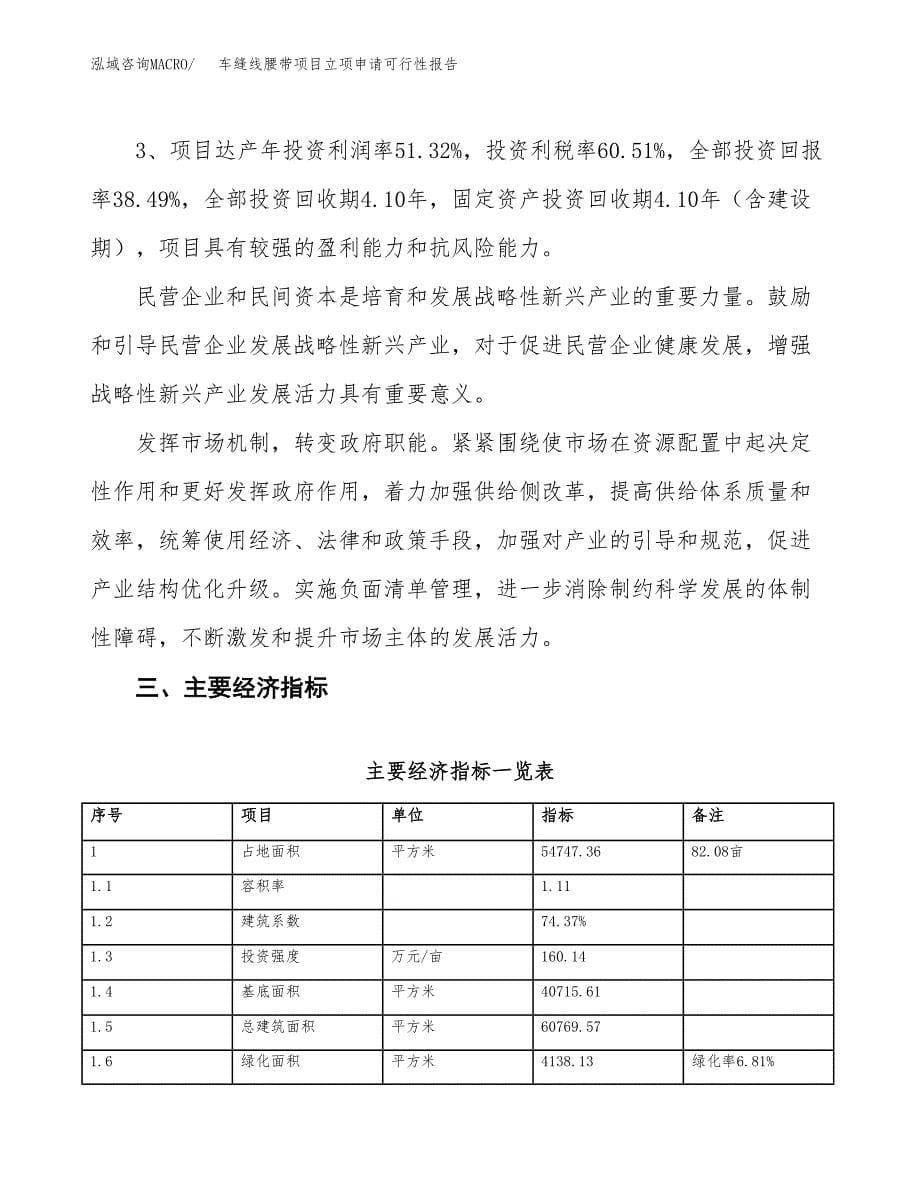 车缝线腰带项目立项申请可行性报告_第5页