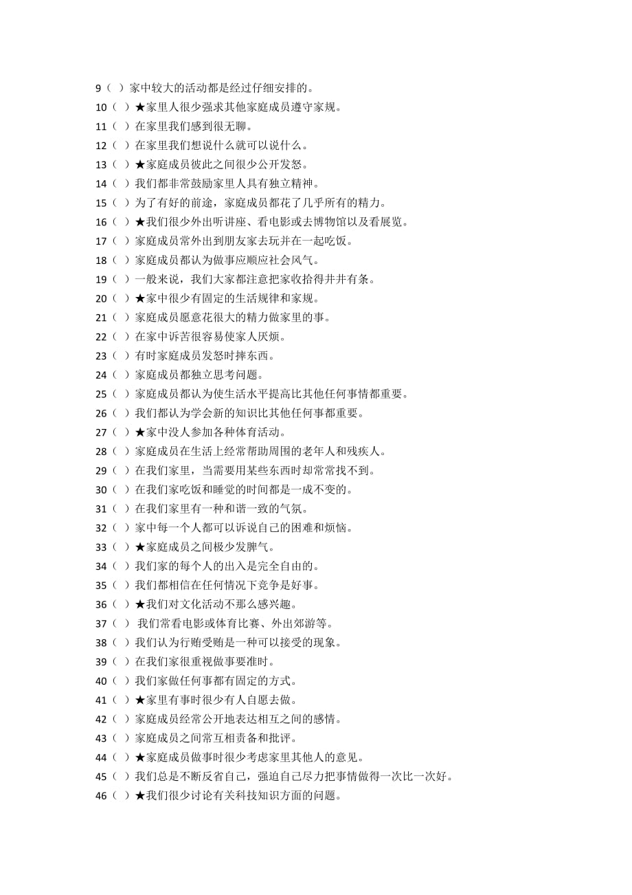 家庭环境量表中文版及其评分标准-(fes-cv)_第2页