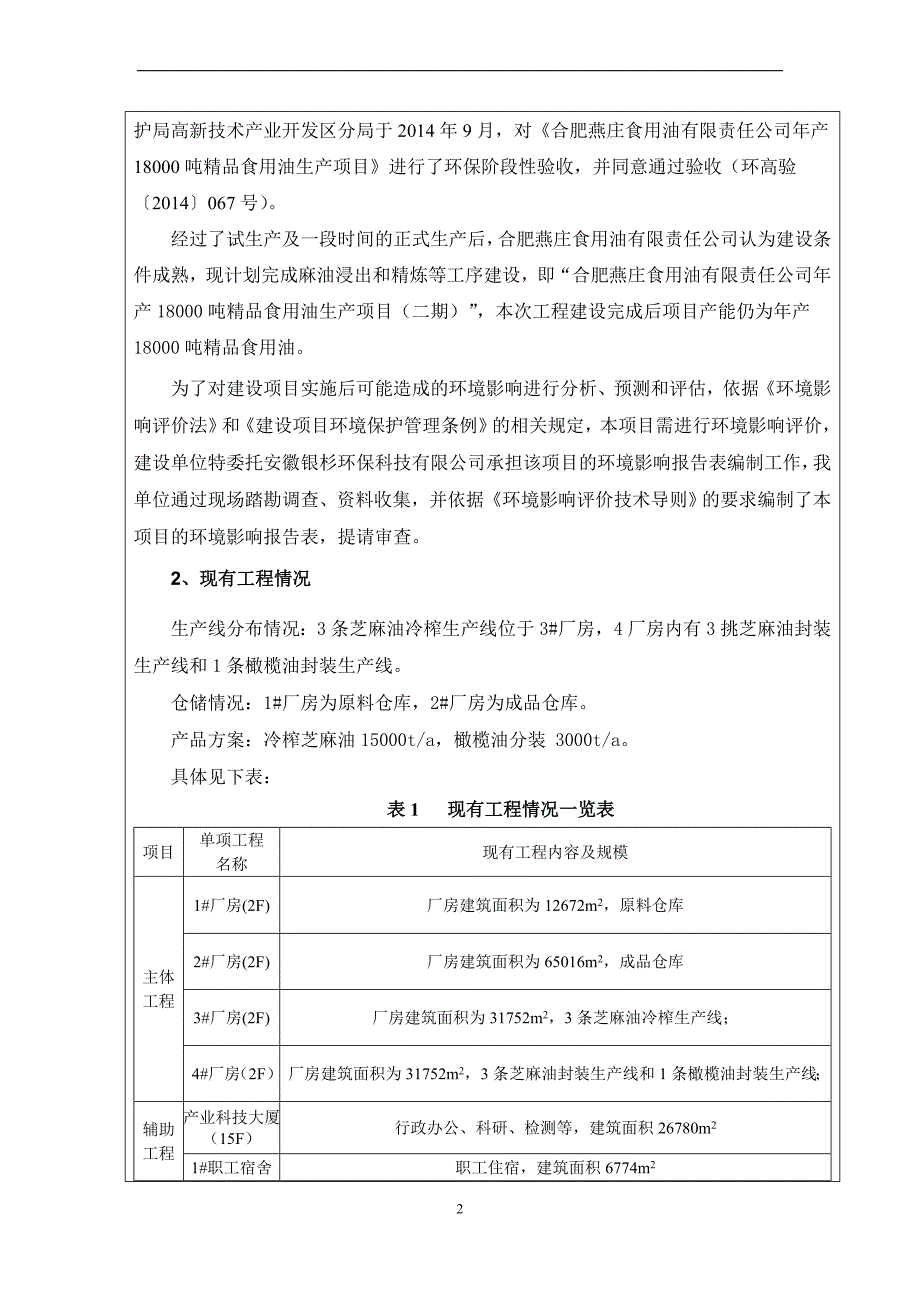 年产18000吨精品食用油生产项目二期环评-(修复的)_第2页