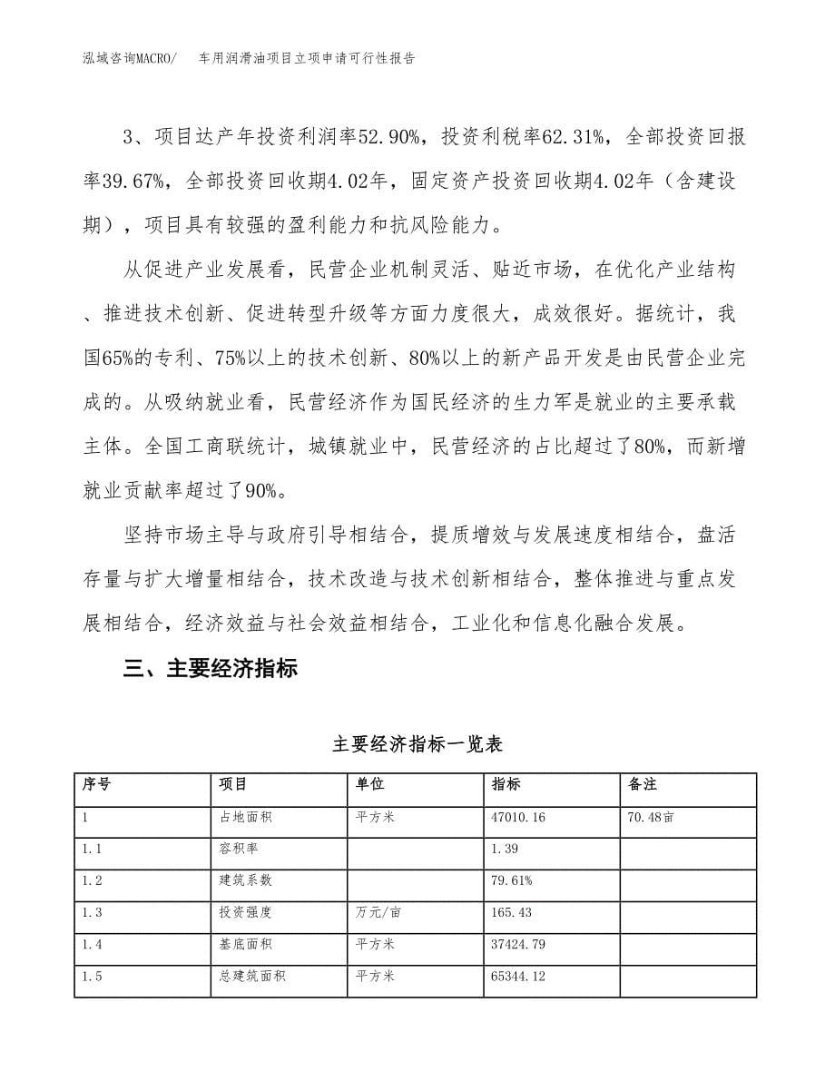 车用润滑油项目立项申请可行性报告_第5页