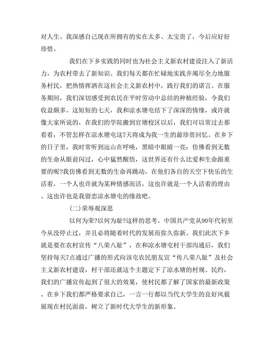 2019年三下乡实践报告范文3篇_第5页