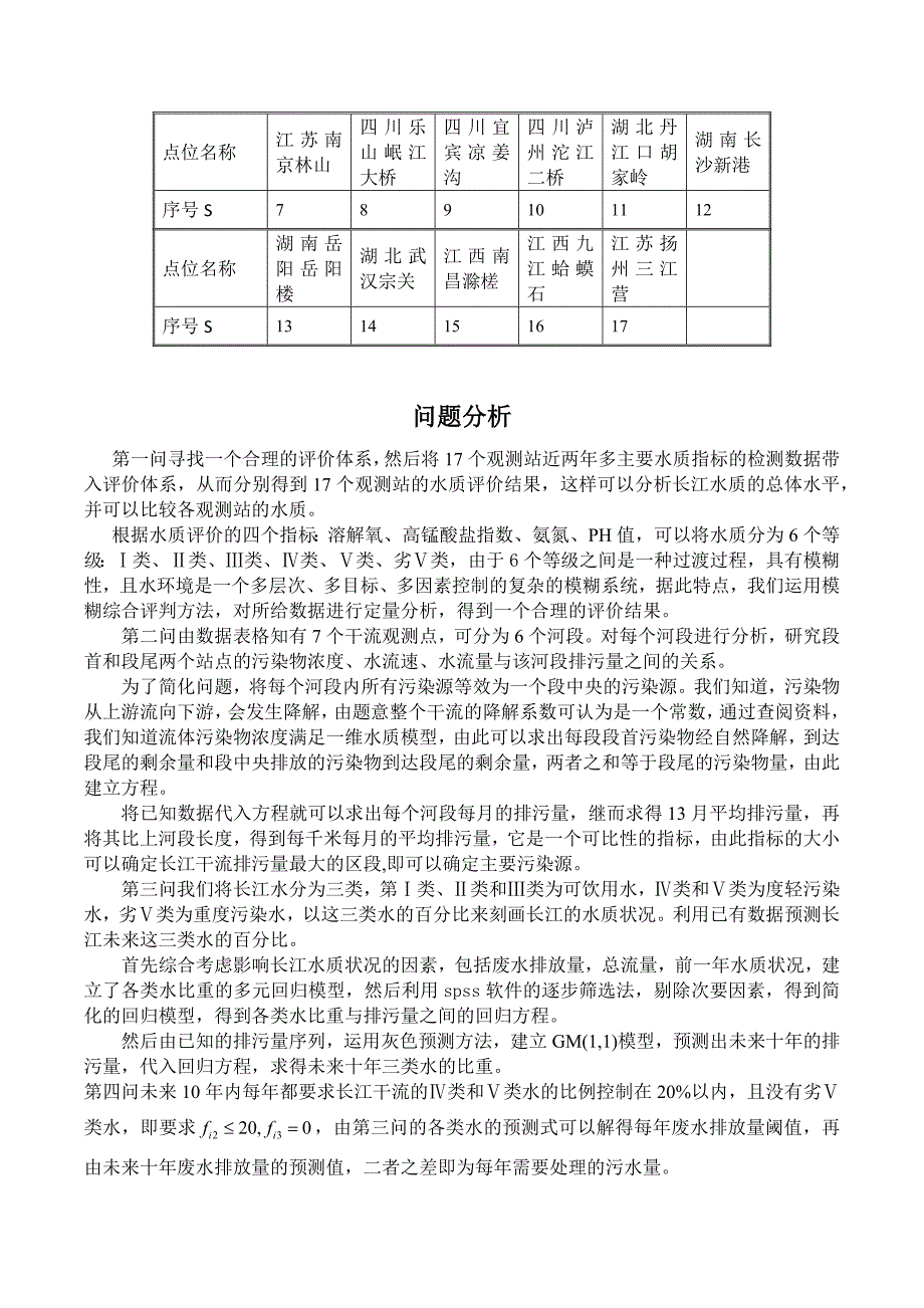 长江水质评价与预测数模论文资料_第3页
