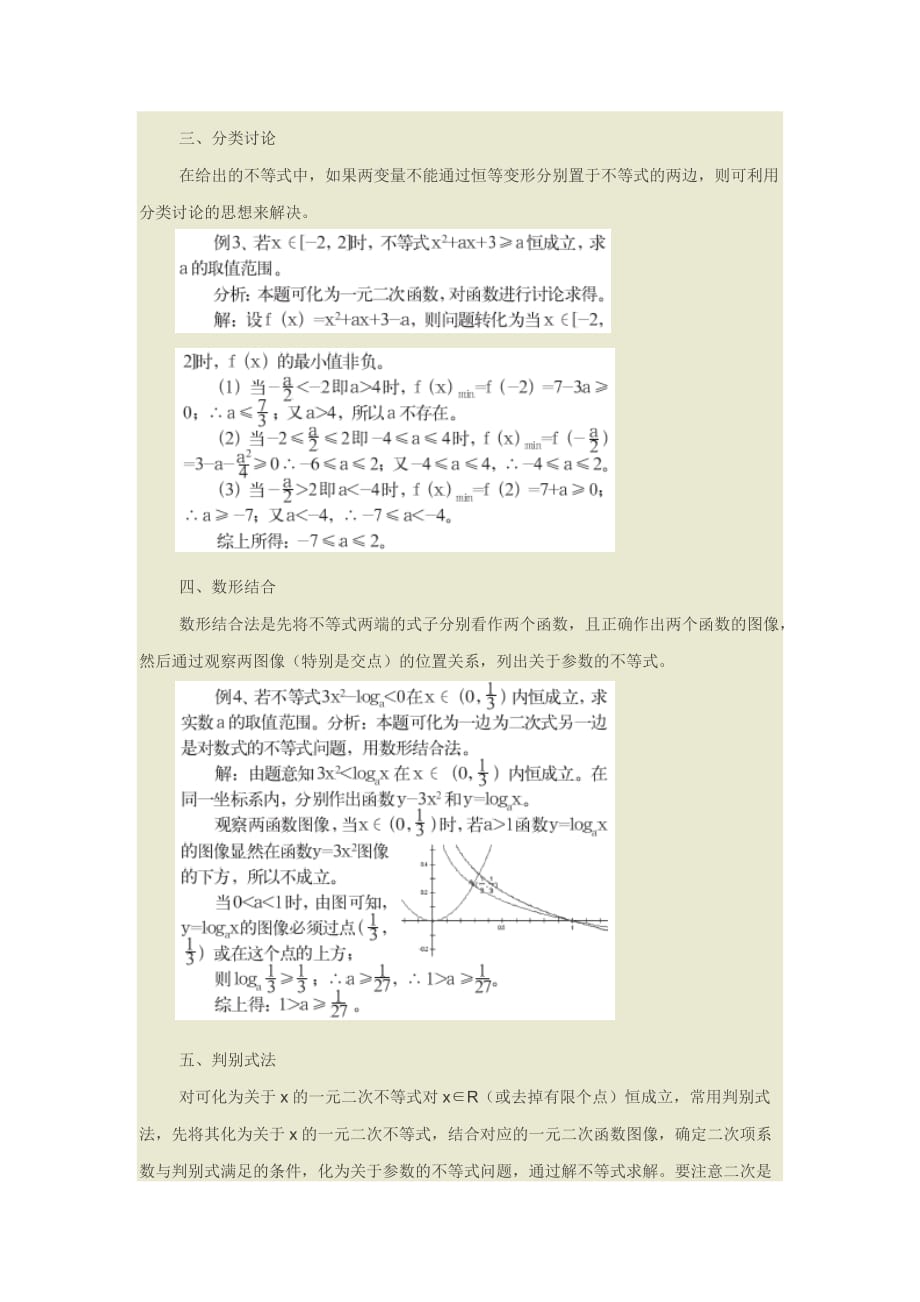 高中数学恒成立问题典型例题资料_第2页