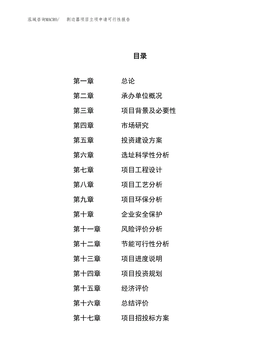 剥边器项目立项申请可行性报告_第1页