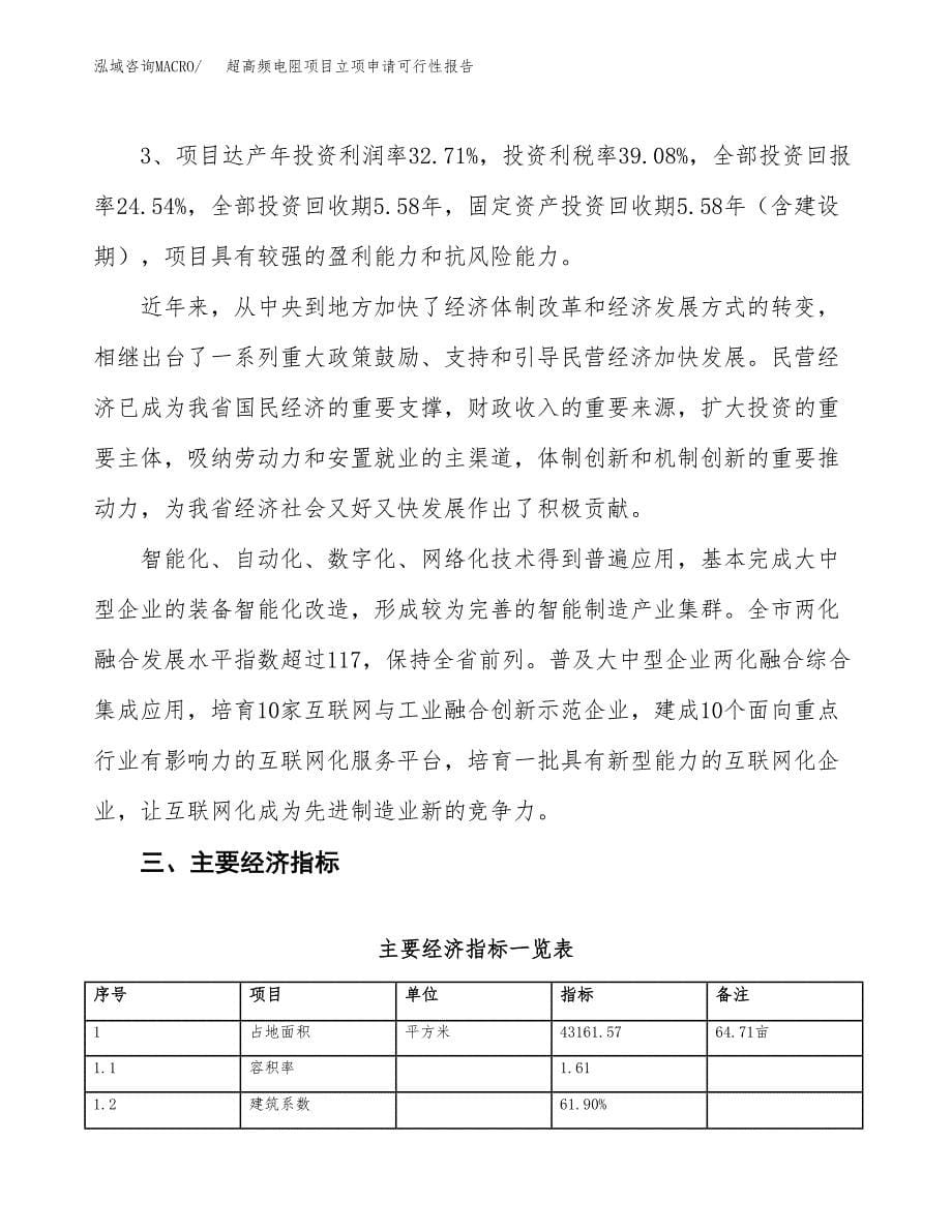 超高频电阻项目立项申请可行性报告_第5页