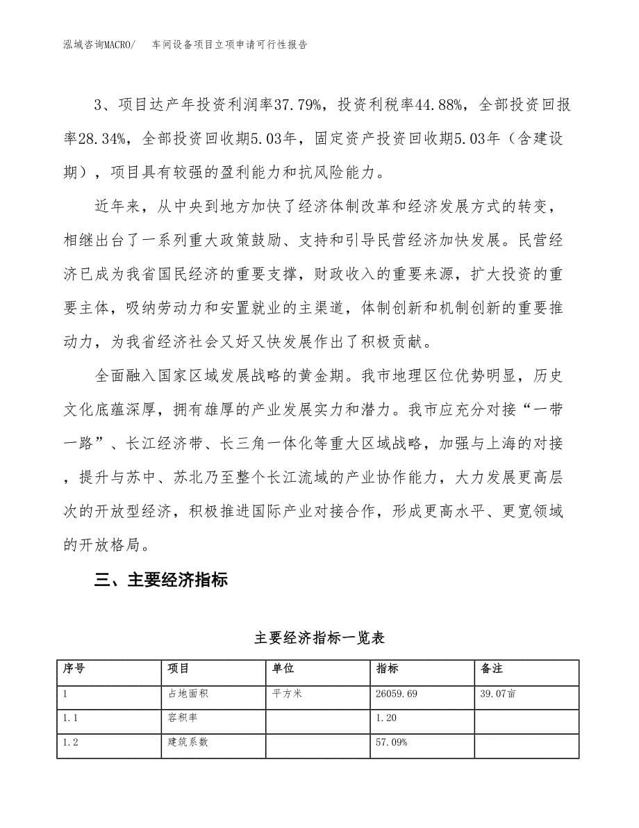 车间设备项目立项申请可行性报告_第5页