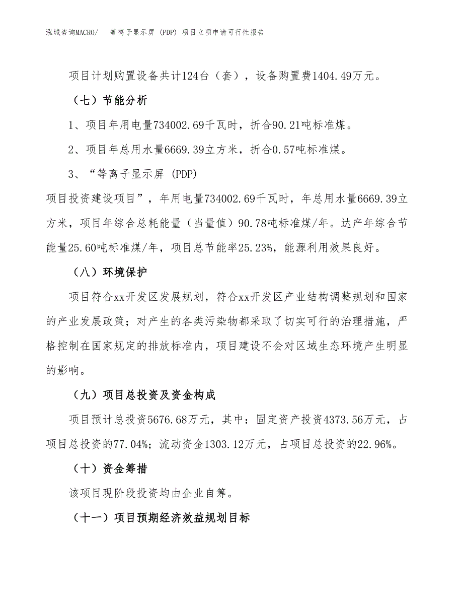 等离子显示屏 (PDP) 项目立项申请可行性报告_第3页