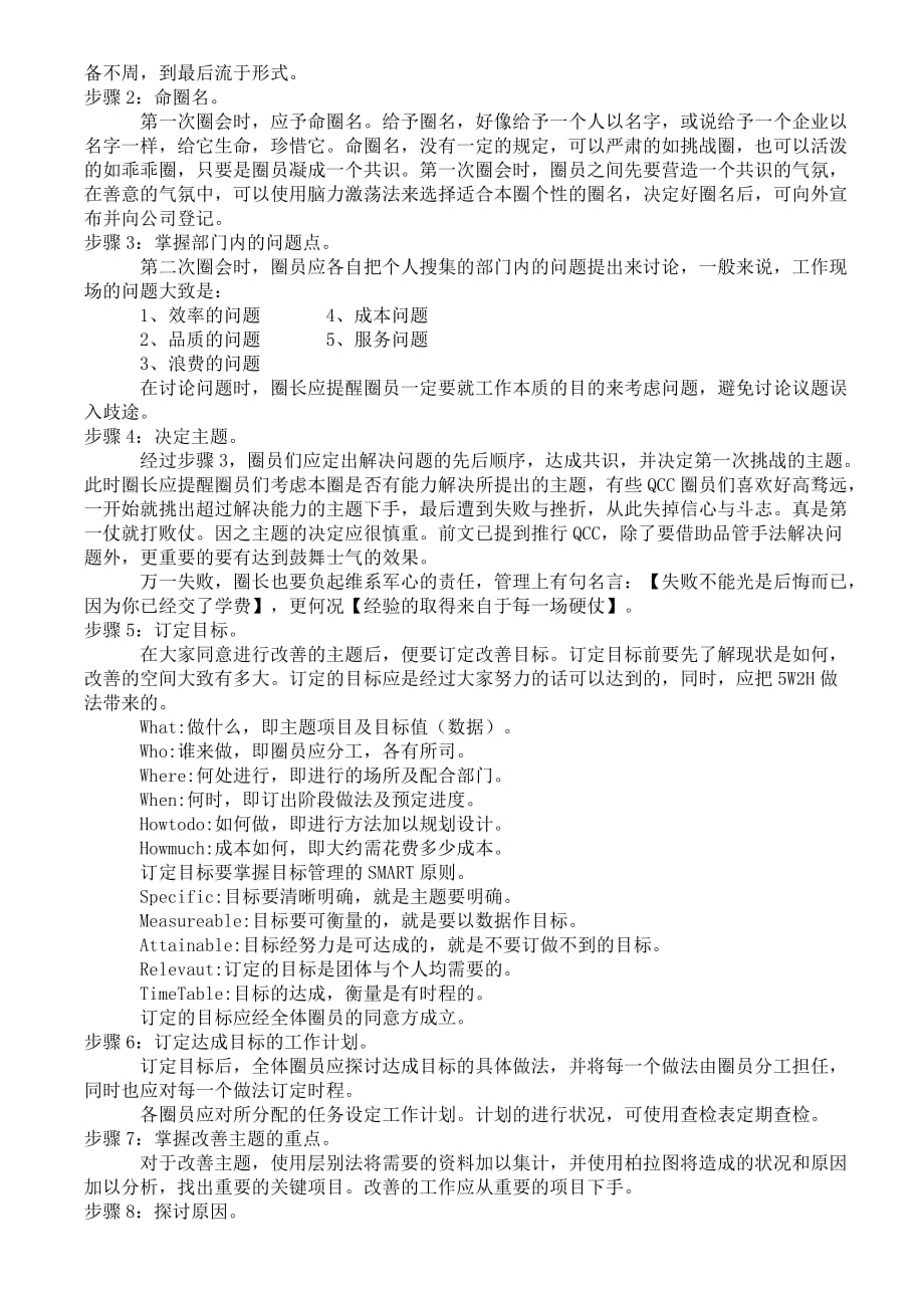 如何推动品管圈--品管圈qcc活动实施步骤.doc_第2页