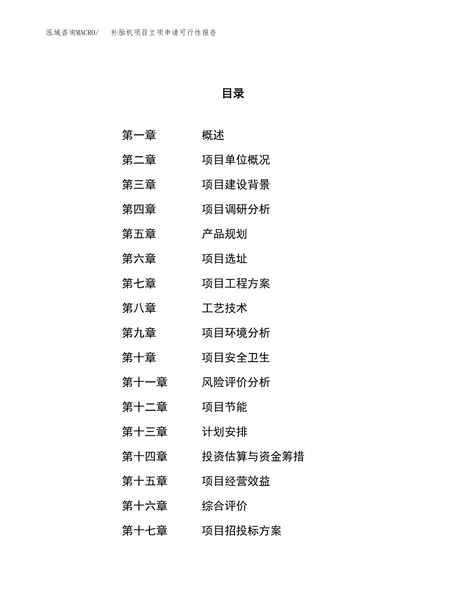 补胎机项目立项申请可行性报告_第1页