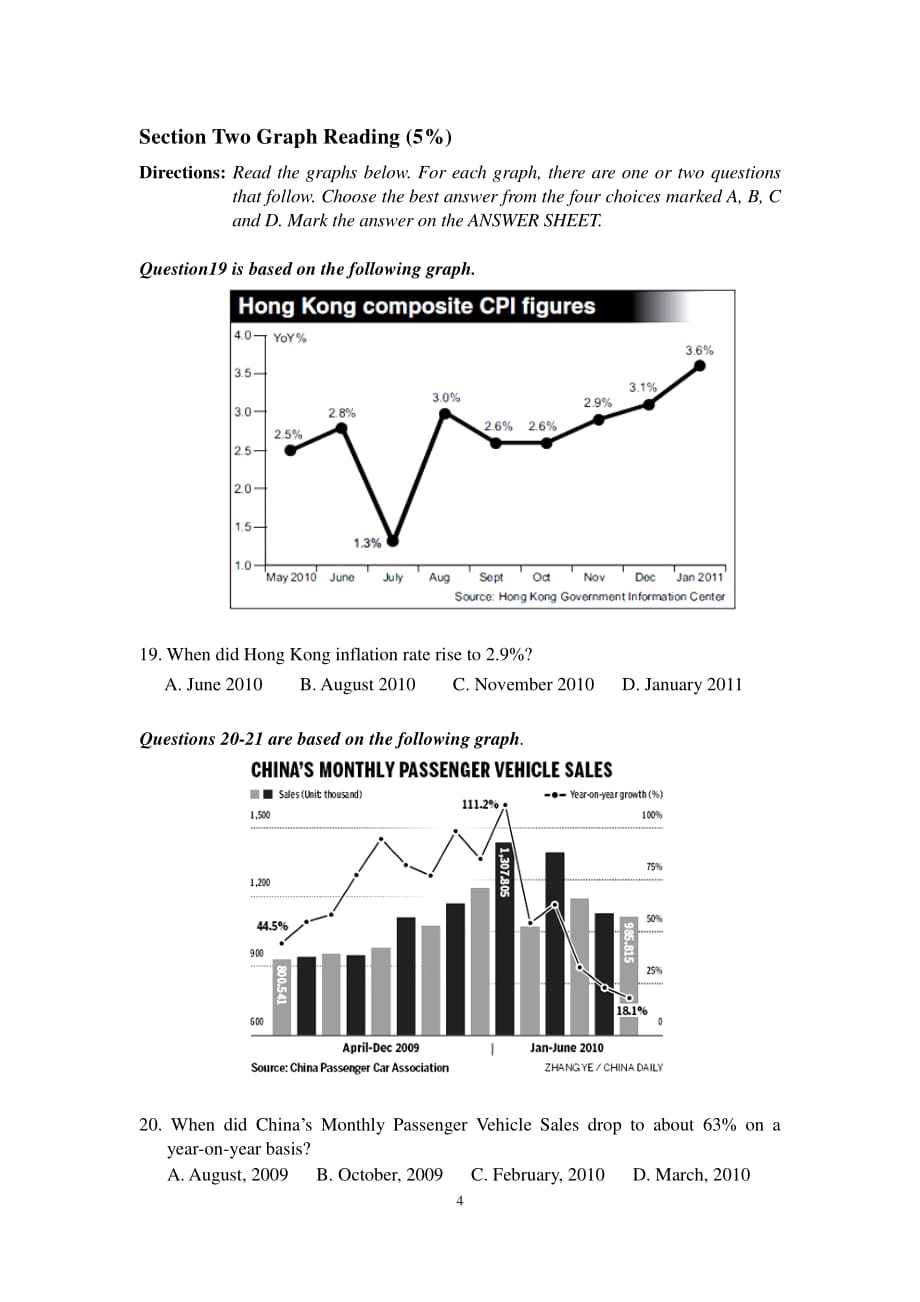 2016年商务英语四级考试样题资料_第4页