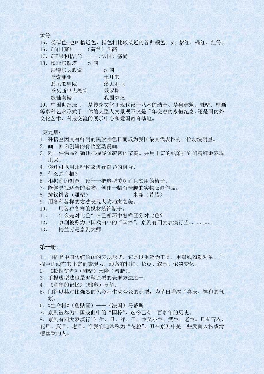 房山区小学美术学科过程性评价(讨论稿)_第5页