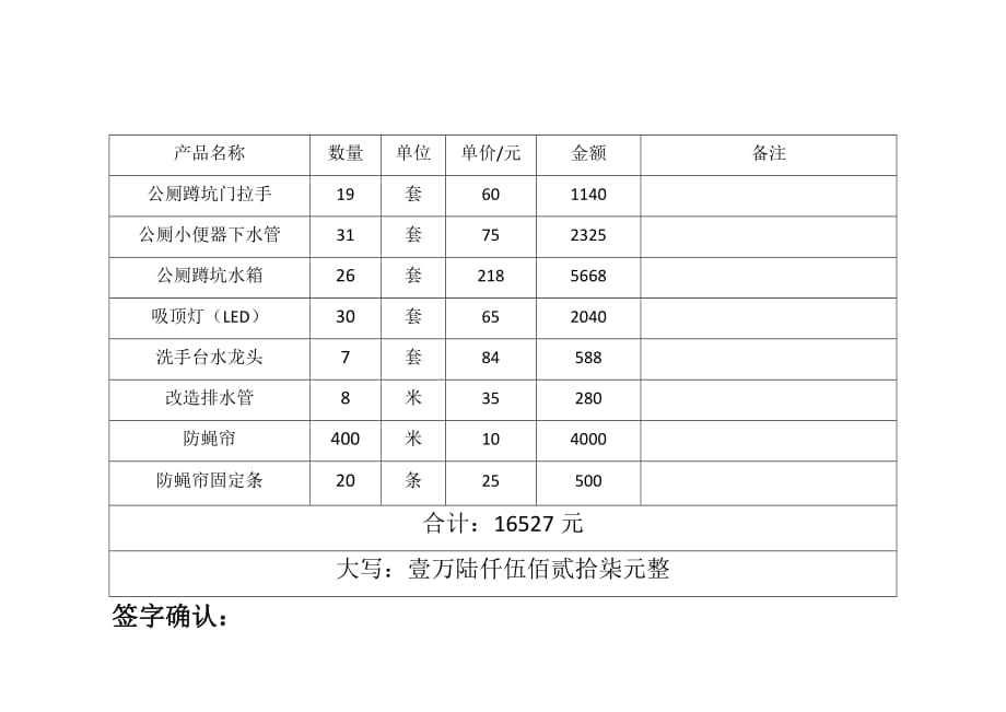 公厕维修维修清单_第2页