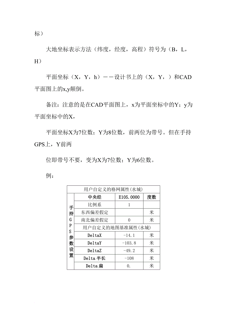 手持gps参数设置及全国各地坐标转换参数_第4页