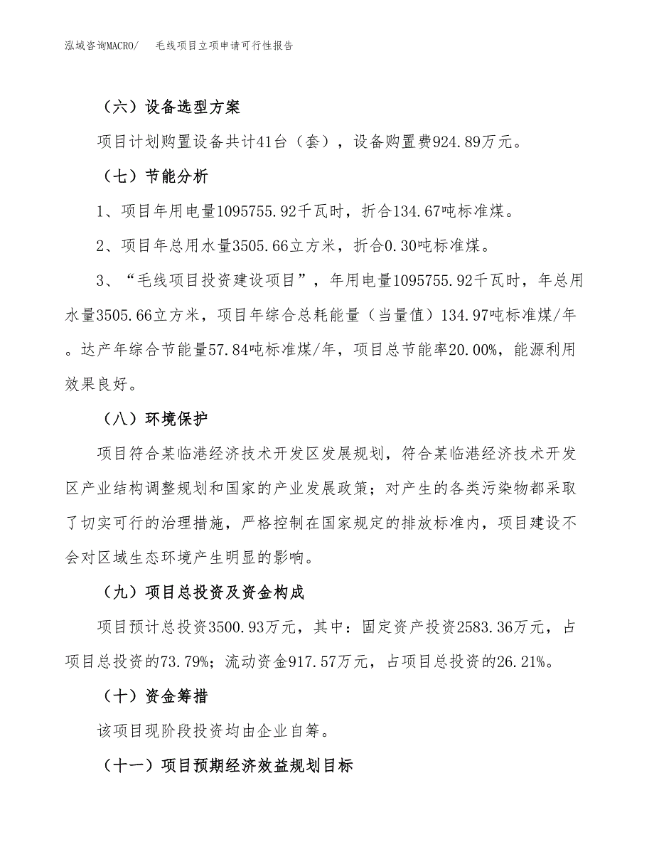 毛线项目立项申请可行性报告_第3页