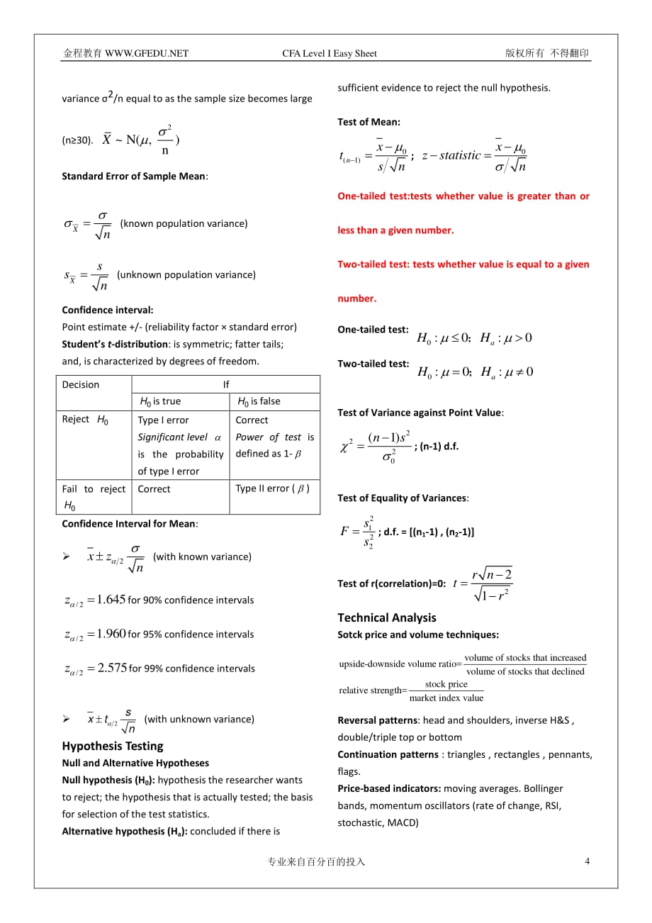 2017年cfa一级公式表资料_第4页