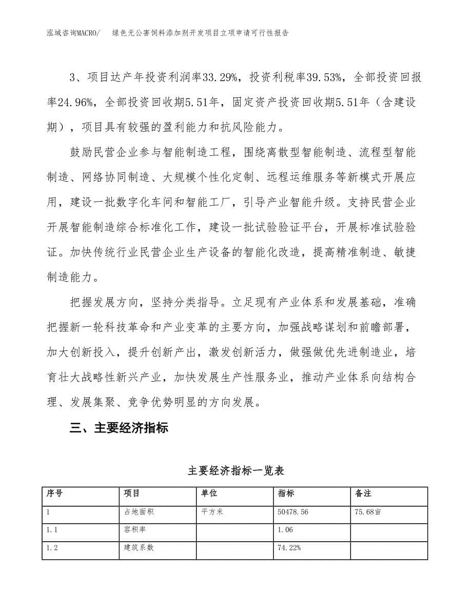 绿色无公害饲料添加剂开发项目立项申请可行性报告_第5页