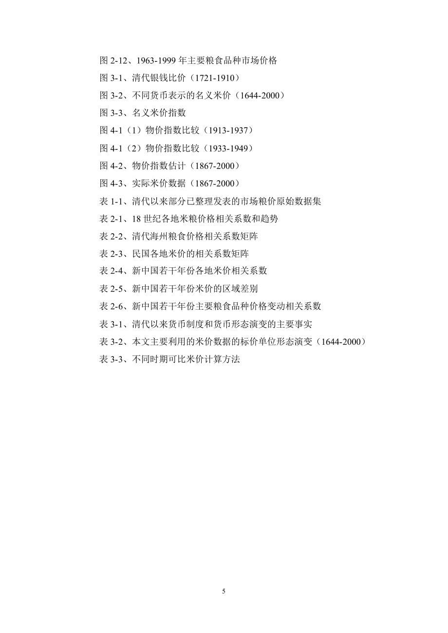 1644-2000我国长期米价研究资料_第5页