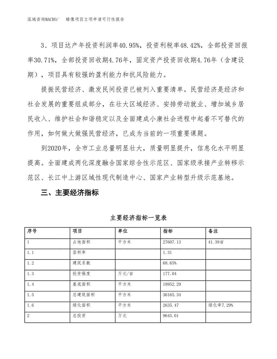 蜡像项目立项申请可行性报告_第5页