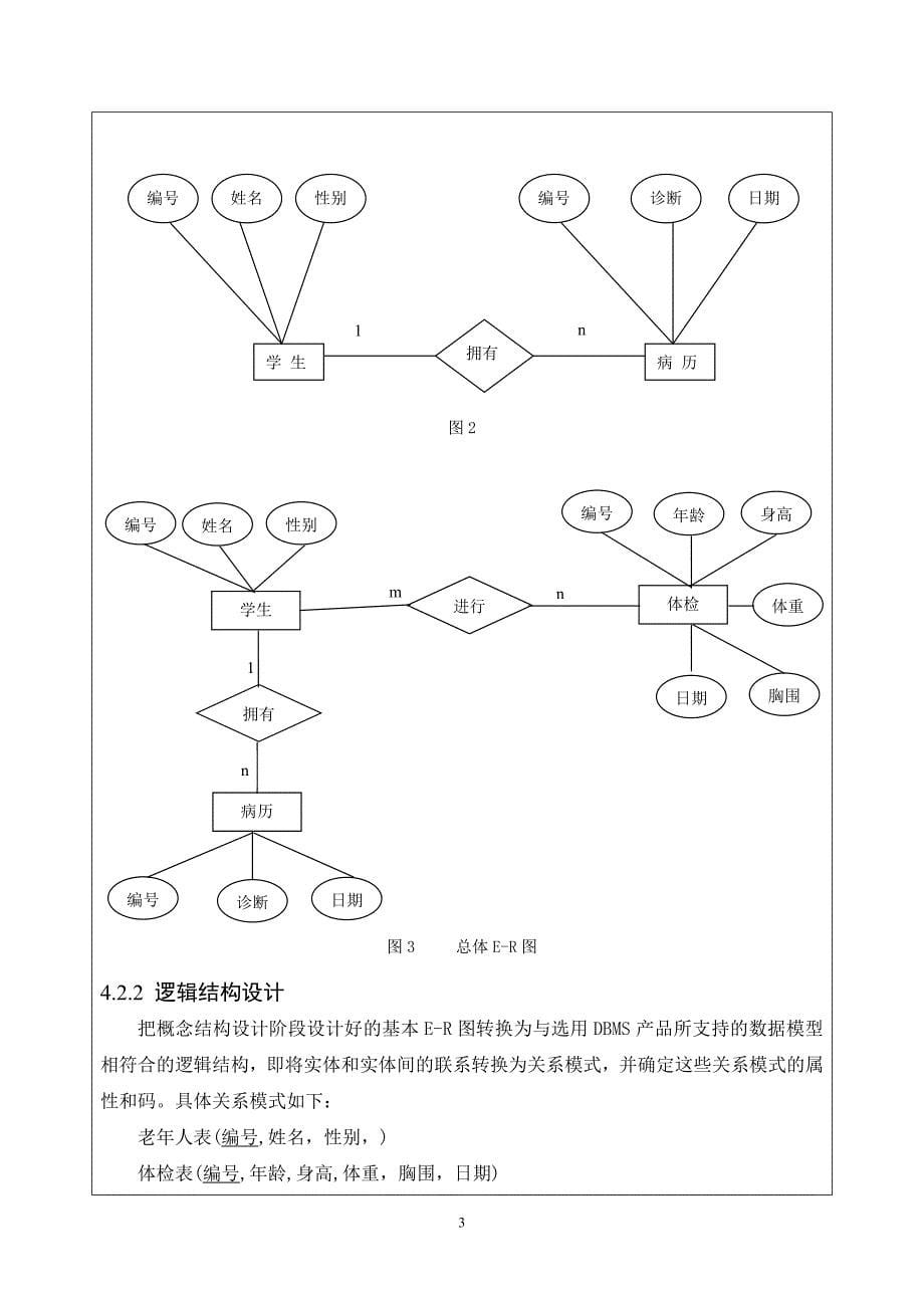 数据库课程设计(健康档案管理系统)-(1)_第5页