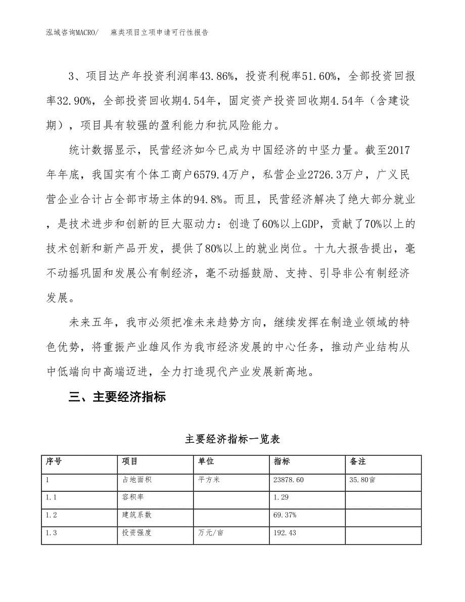 麻类项目立项申请可行性报告_第5页