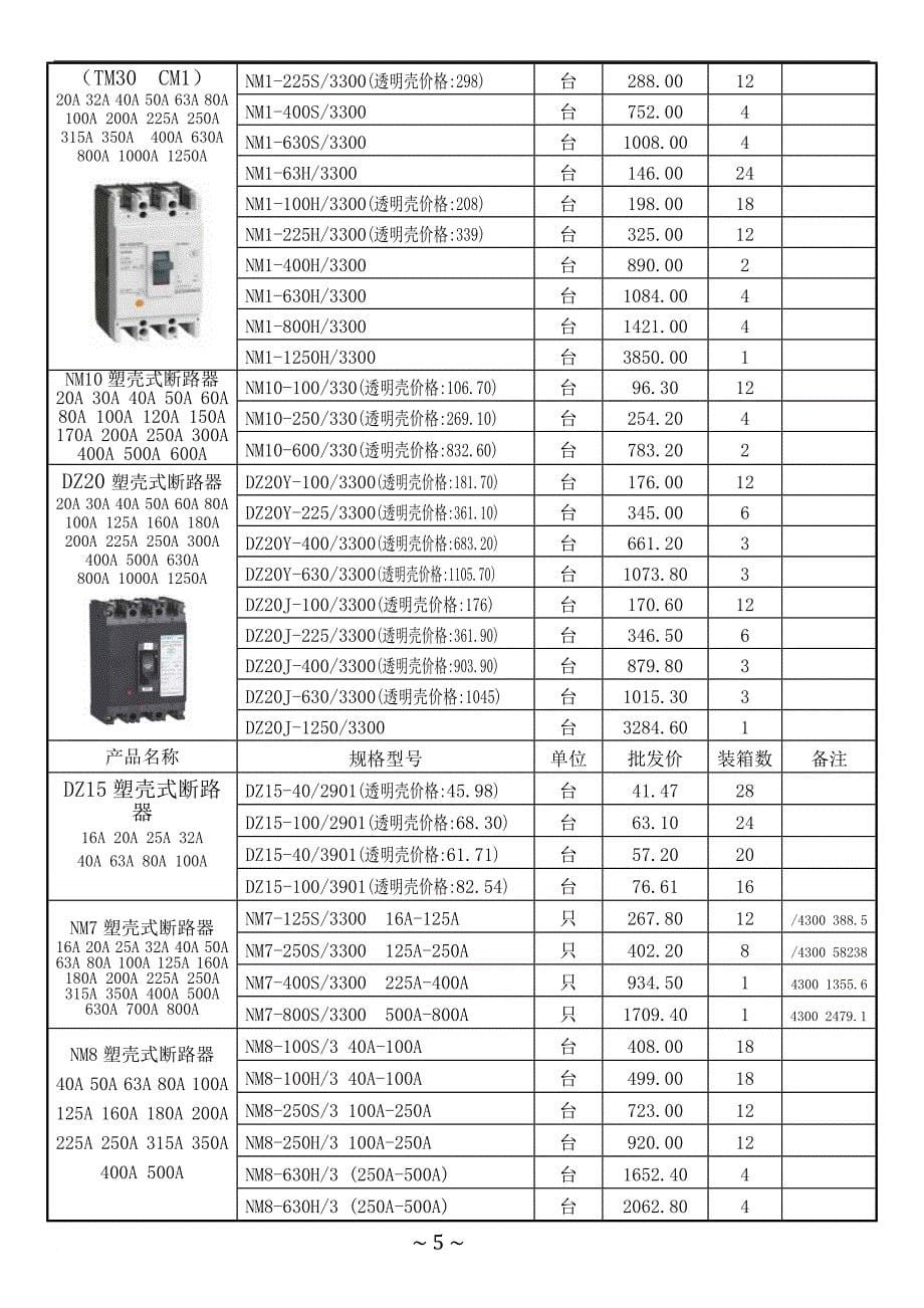 正泰电器最新价格本(同名13839)_第5页