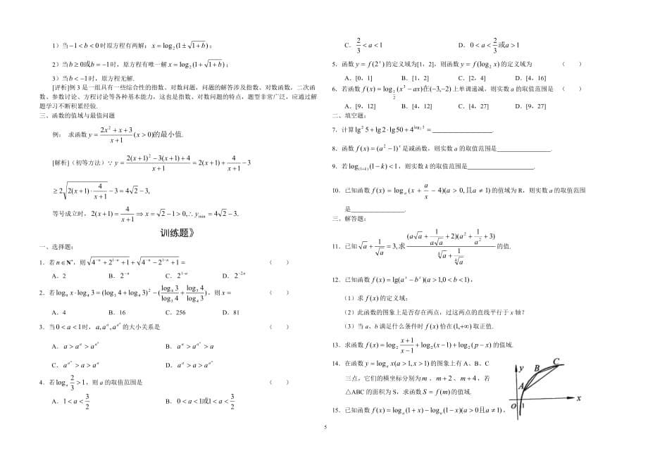 第三讲反函数和指对数函数_第5页