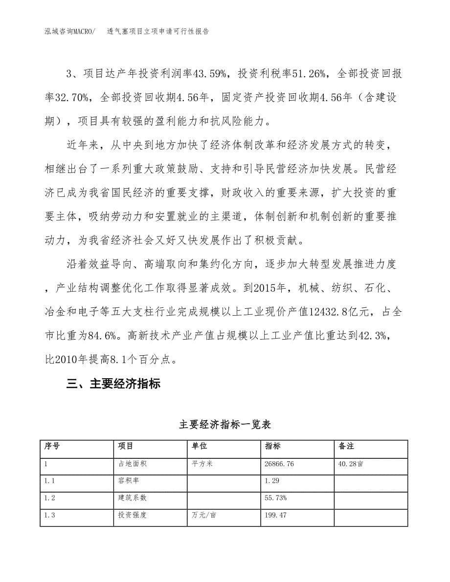 透气塞项目立项申请可行性报告_第5页