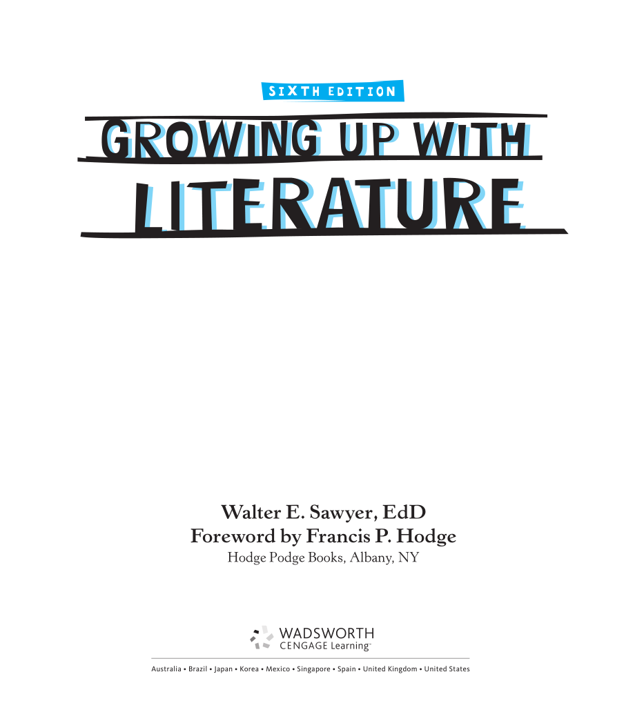 Growing Up with Literature 2011_第4页