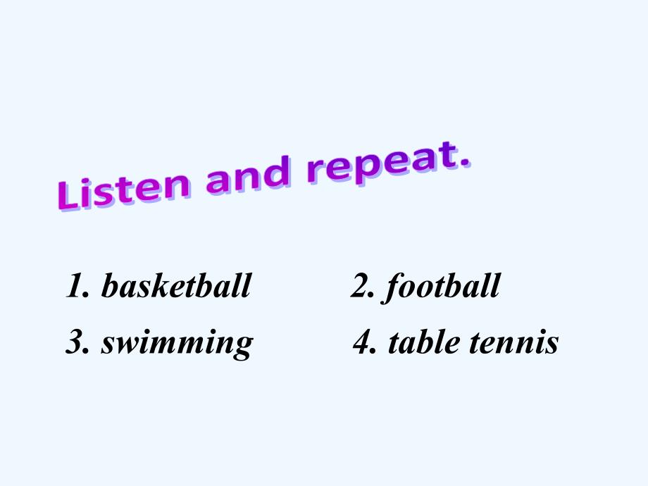 starter module 4unit 3 what's your favourite sport_第4页