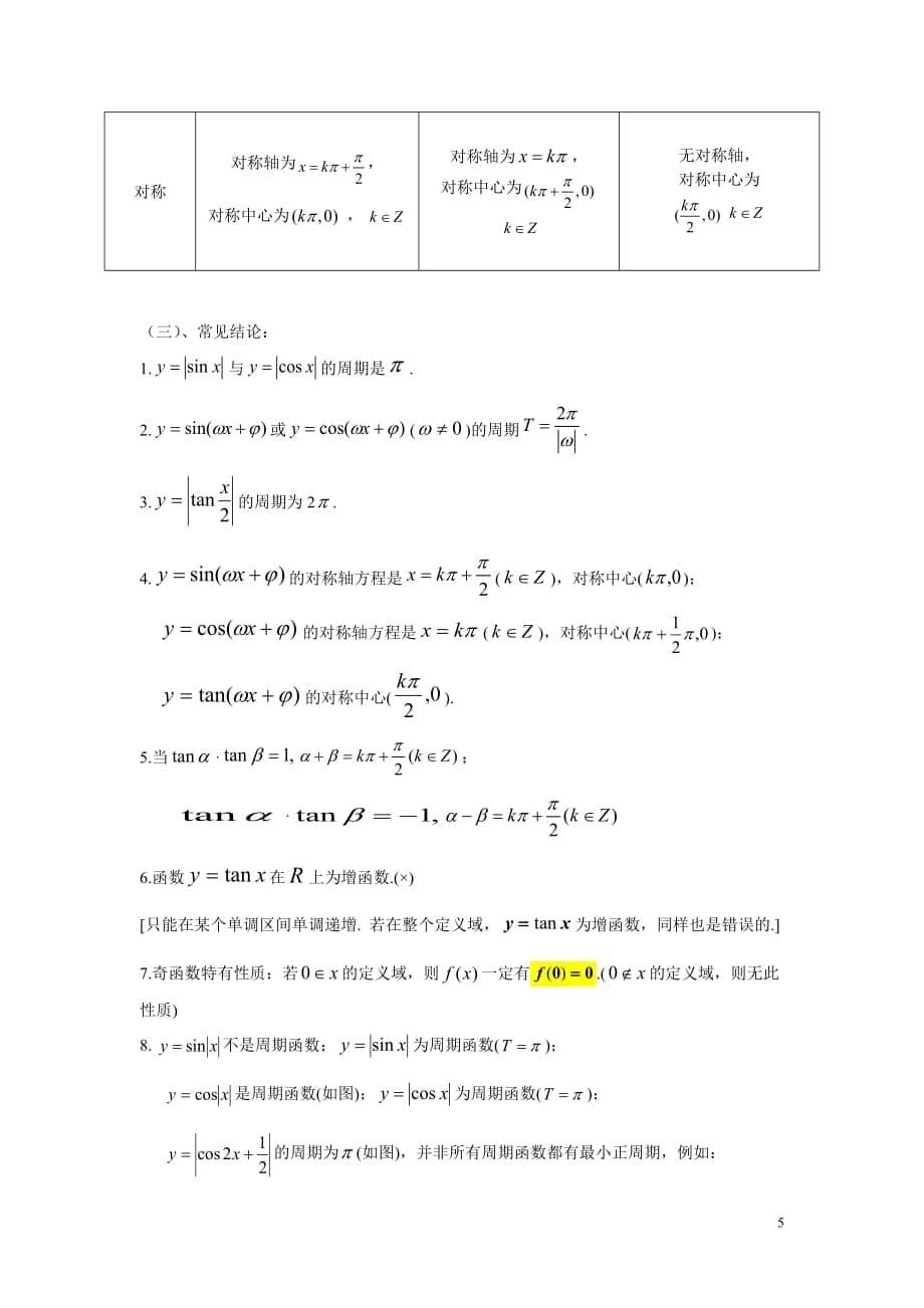 三角函数知识点总结59918资料_第5页