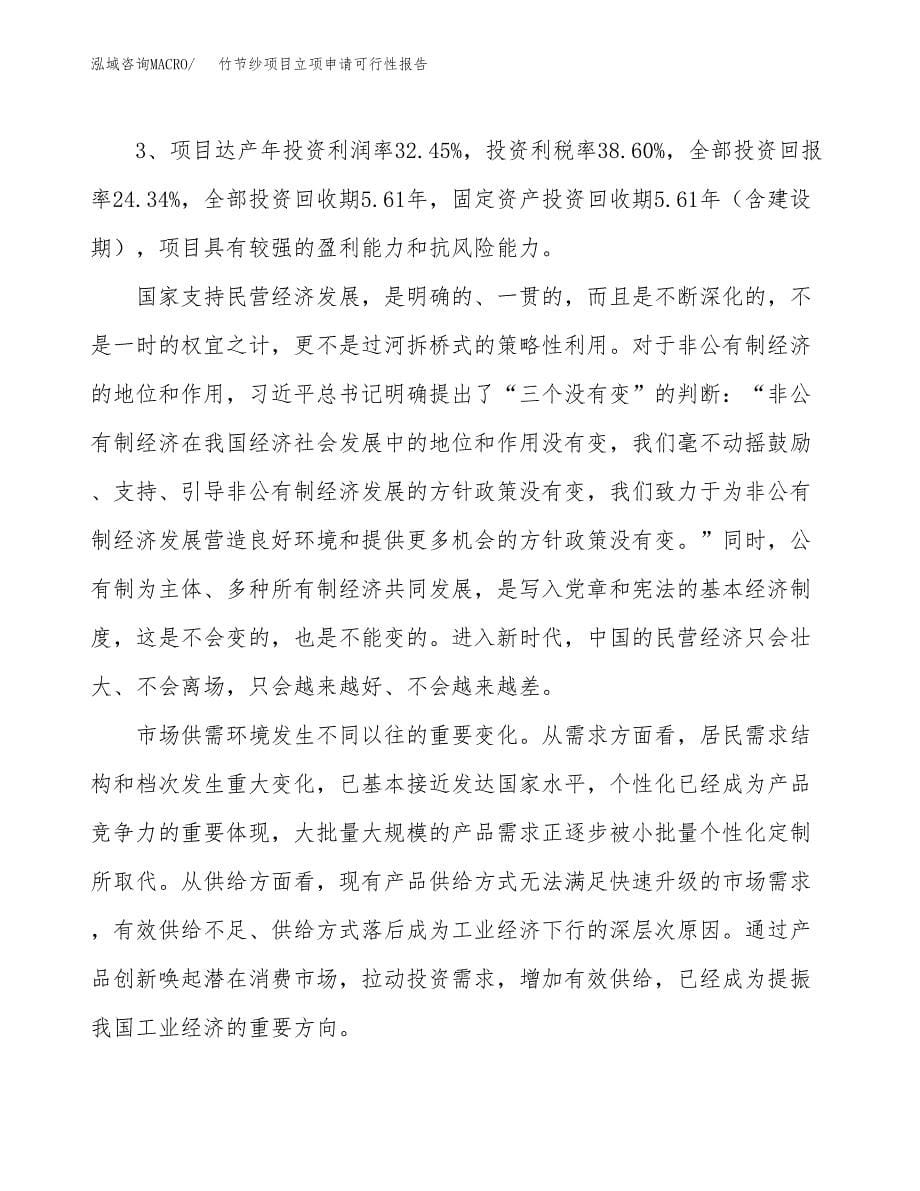 竹节纱项目立项申请可行性报告_第5页