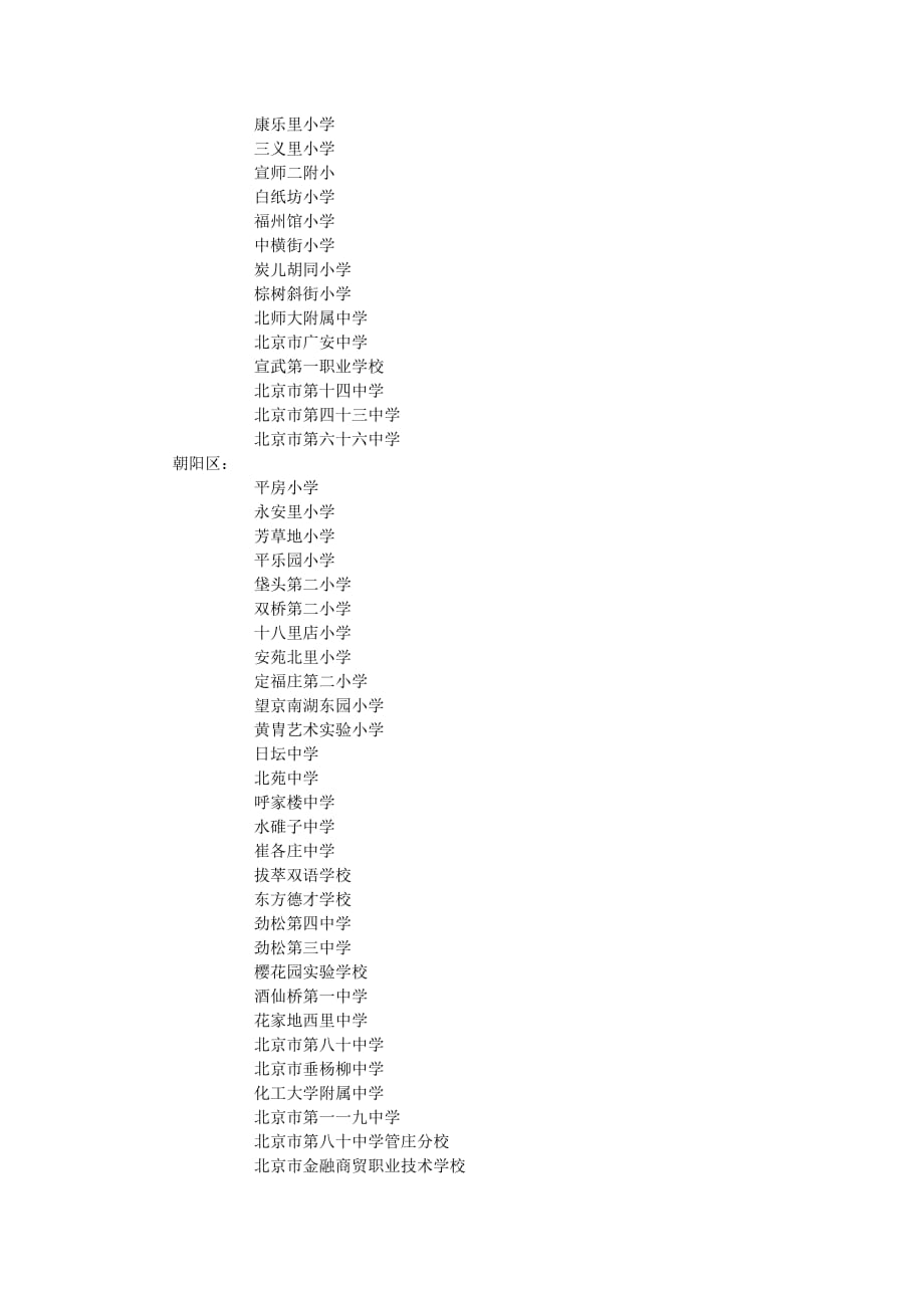 第二届北京市文明礼仪示范校名单_第2页