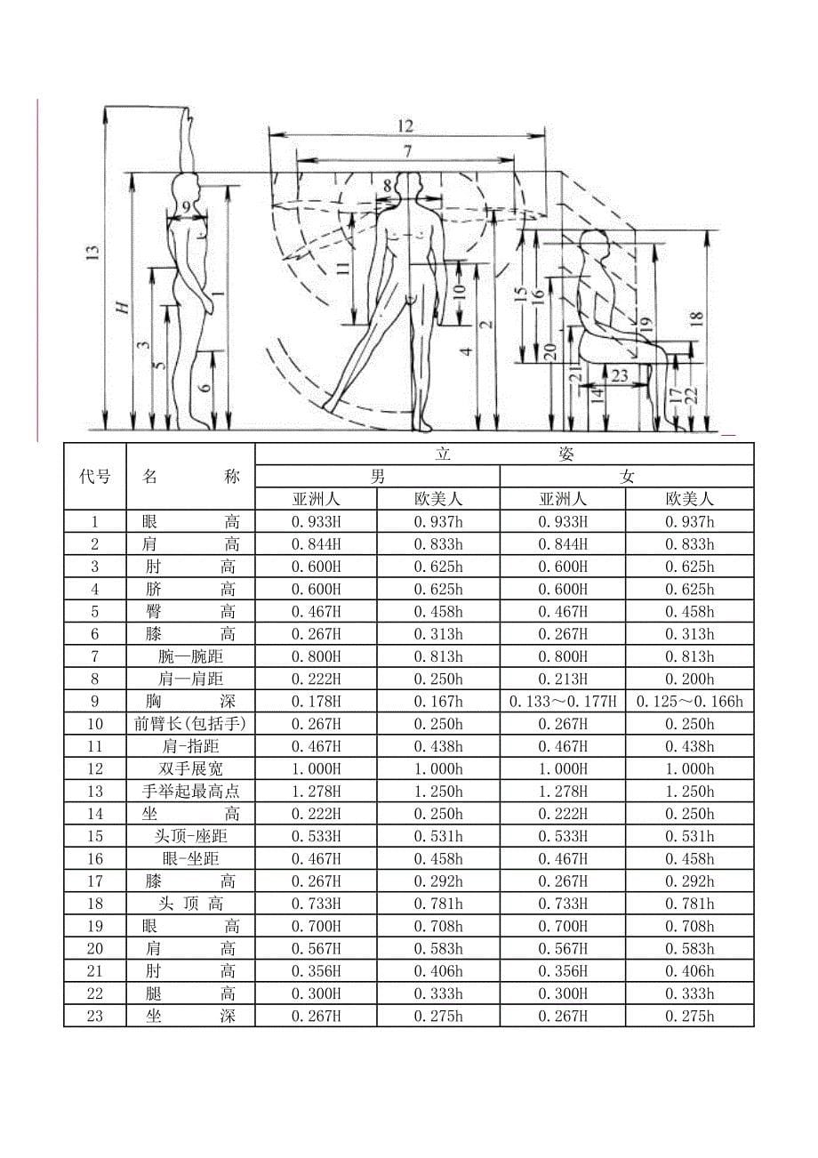 人体主要尺寸资料_第5页