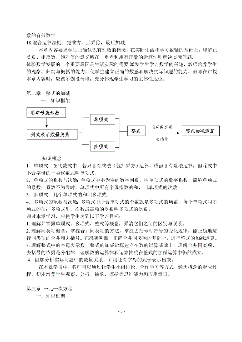 人教版初中数学知识点总结83121资料_第3页