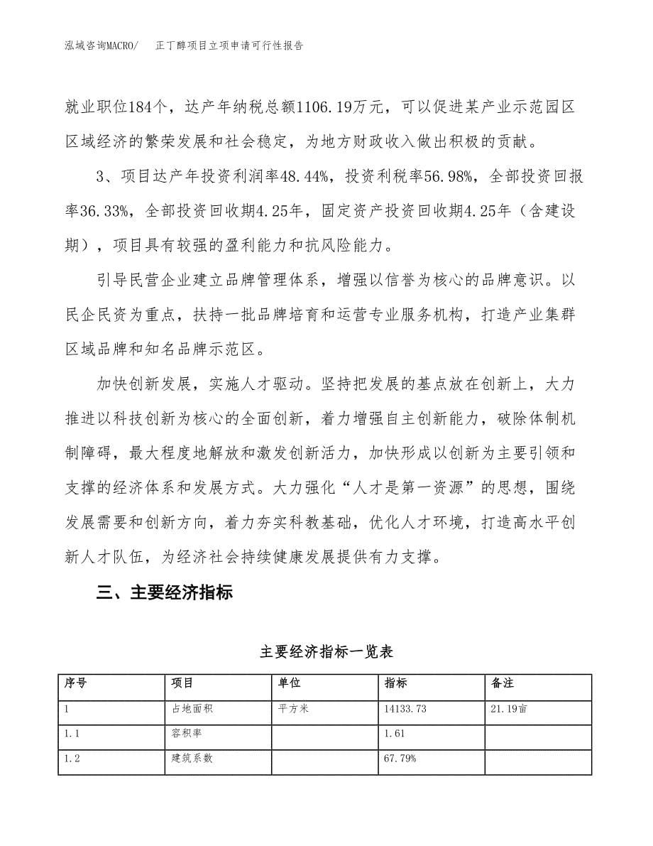 正丁醇项目立项申请可行性报告_第5页