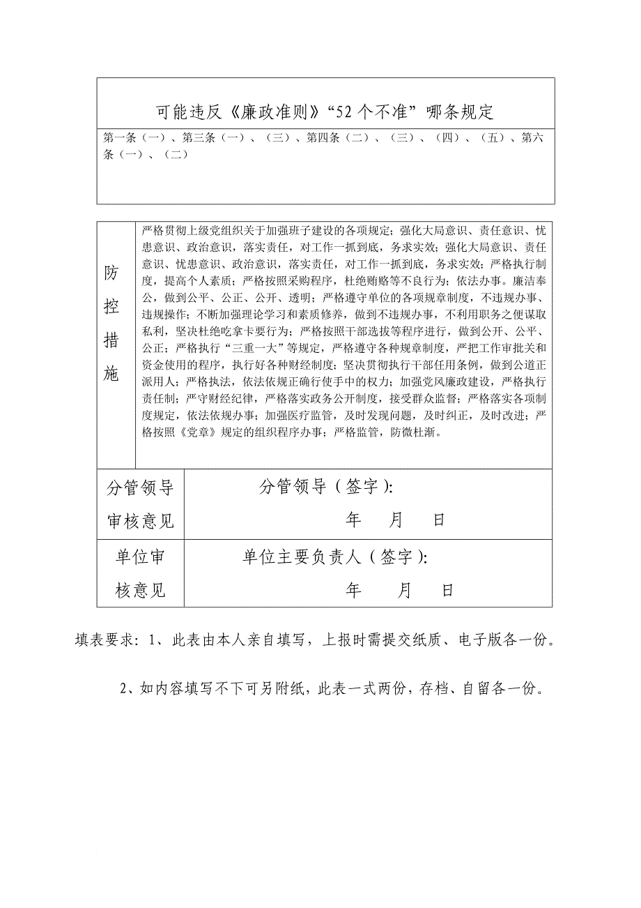 科室风险登记表_第2页