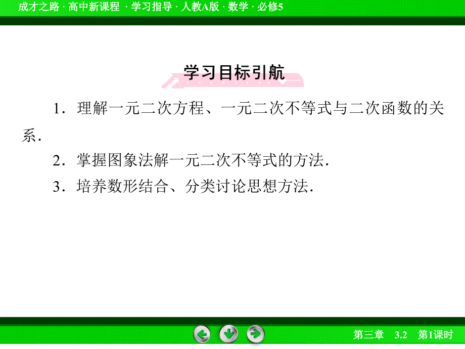 一元二次不等式及其解法优质课课件1公开课)资料_第3页