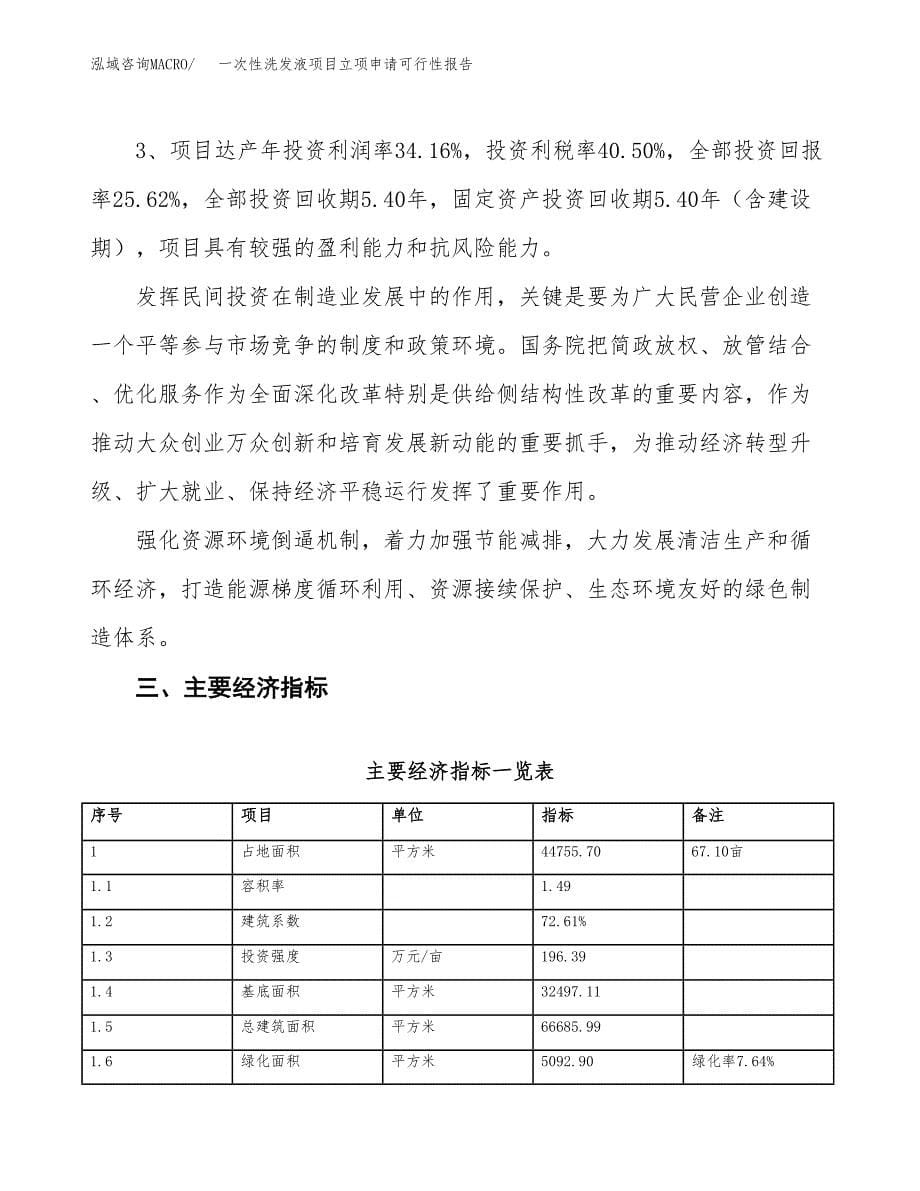 一次性洗发液项目立项申请可行性报告_第5页