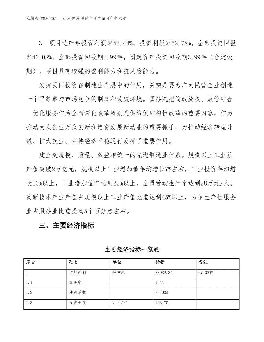 药用包装项目立项申请可行性报告_第5页