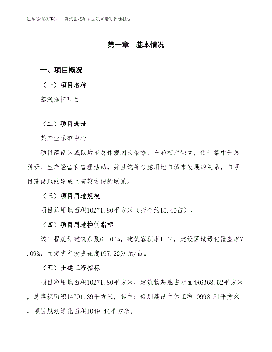 蒸汽拖把项目立项申请可行性报告_第2页