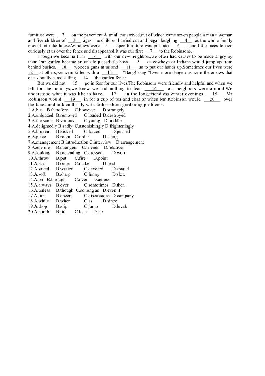 外研版高中英语必修三module3教案_第5页