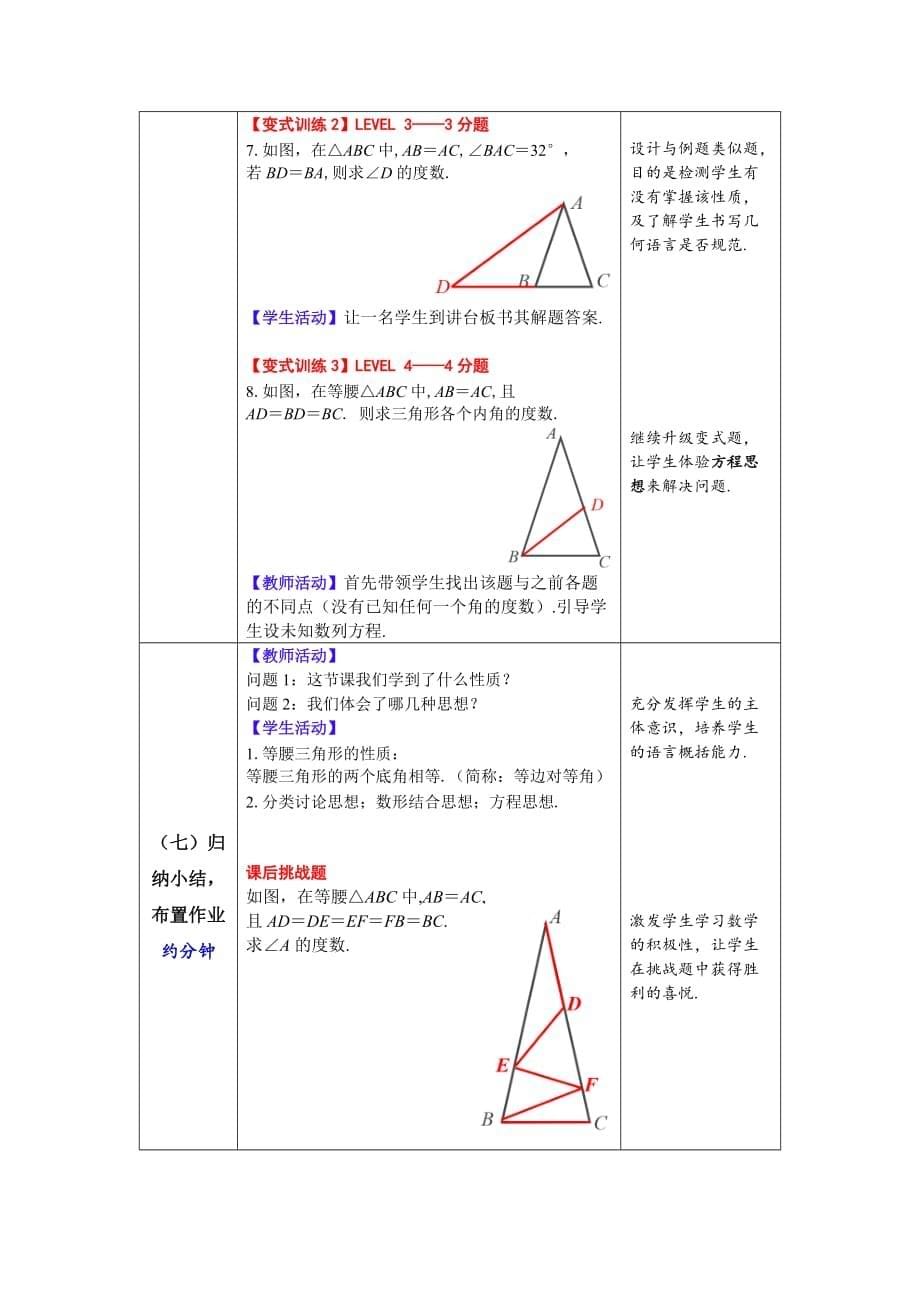 数学人教版八年级上册《13.3.1等腰三角形的性质》的教学设计_第5页