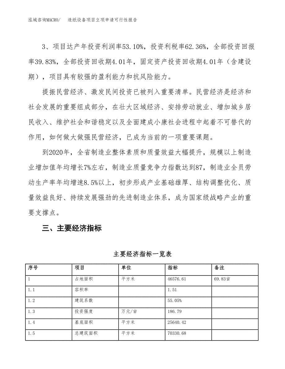 造纸设备项目立项申请可行性报告_第5页