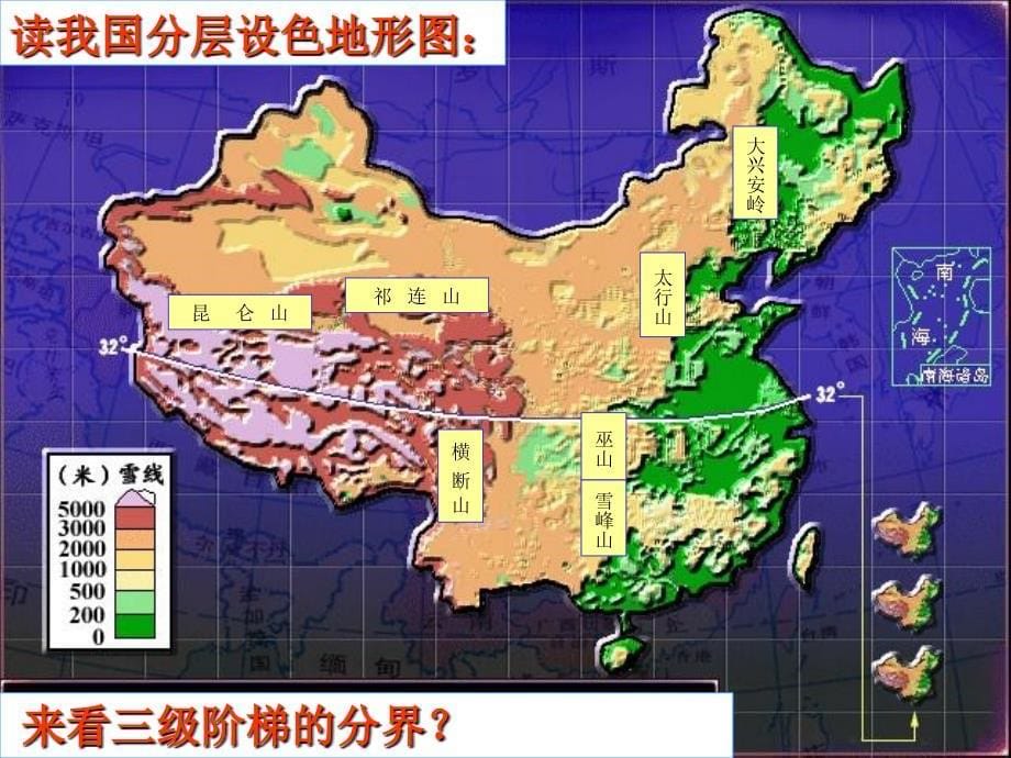 八年级上册地理第二章中国的自然环境第一节地势和地形资料_第5页