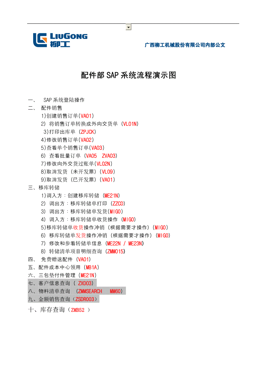 sap系统操作演示流程图要点_第1页