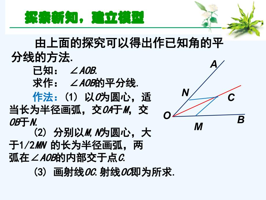 数学人教版八年级上册《12.3角的平分线的性质》课件_第4页