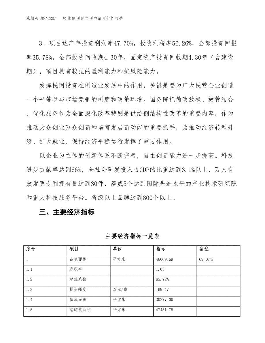 吸收剂项目立项申请可行性报告_第5页