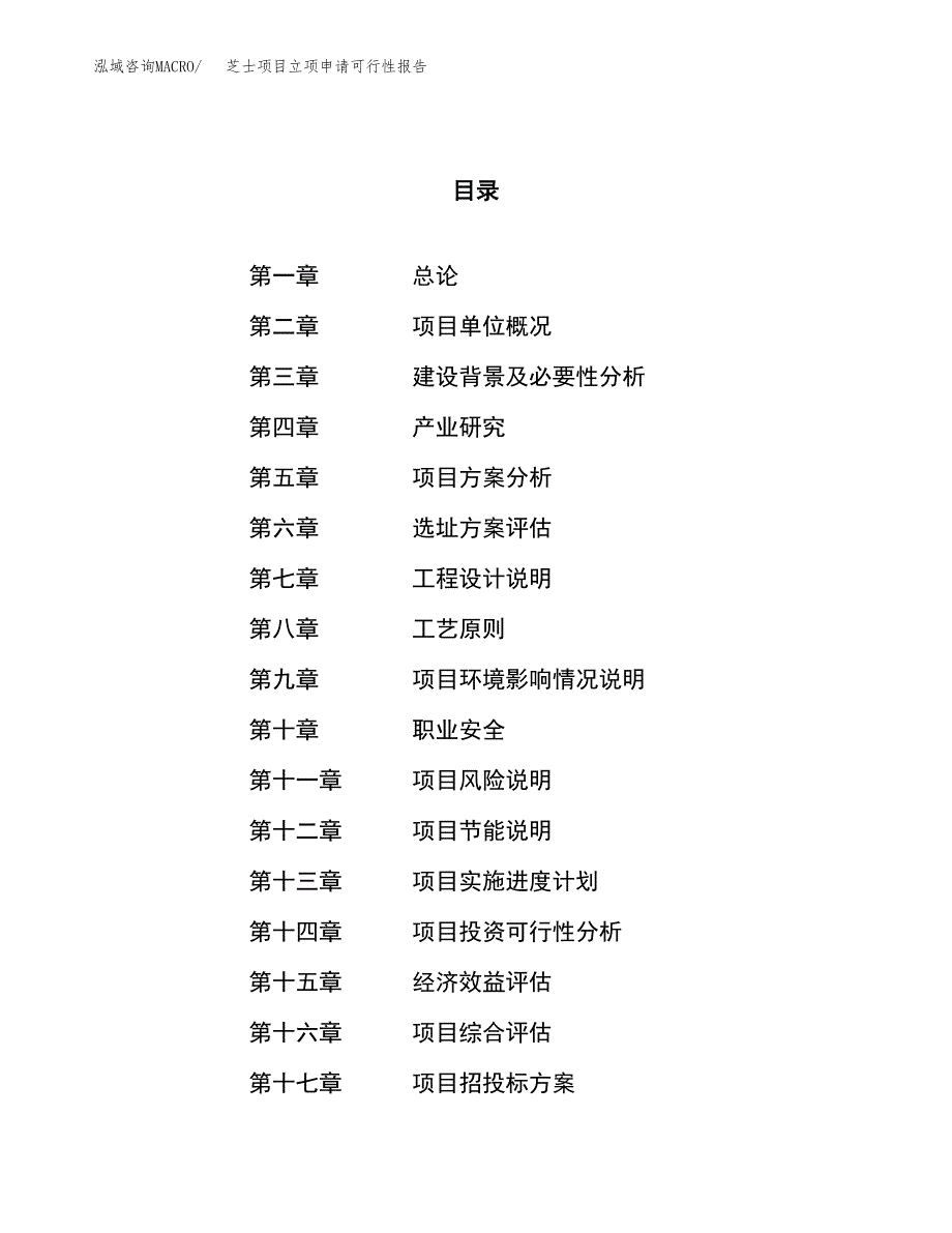 芝士项目立项申请可行性报告_第1页