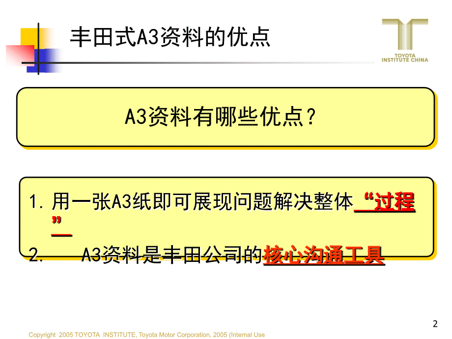 丰田a3报告经典资料_第2页